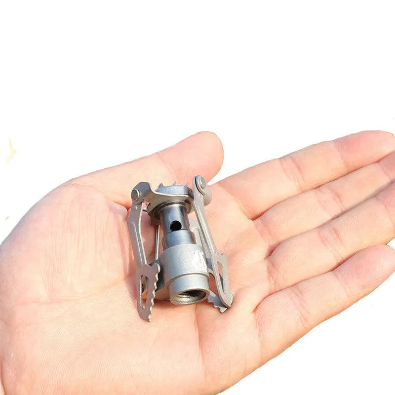 Style1 portable propane camping stove with one-piece furnace.