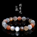Natural moonstone colourful moonlight bracelet with 8mm single circle beads