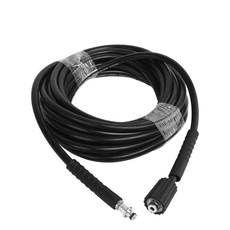 High pressure car wash tube set with copper and nylon gun in black for 18MPa car washing