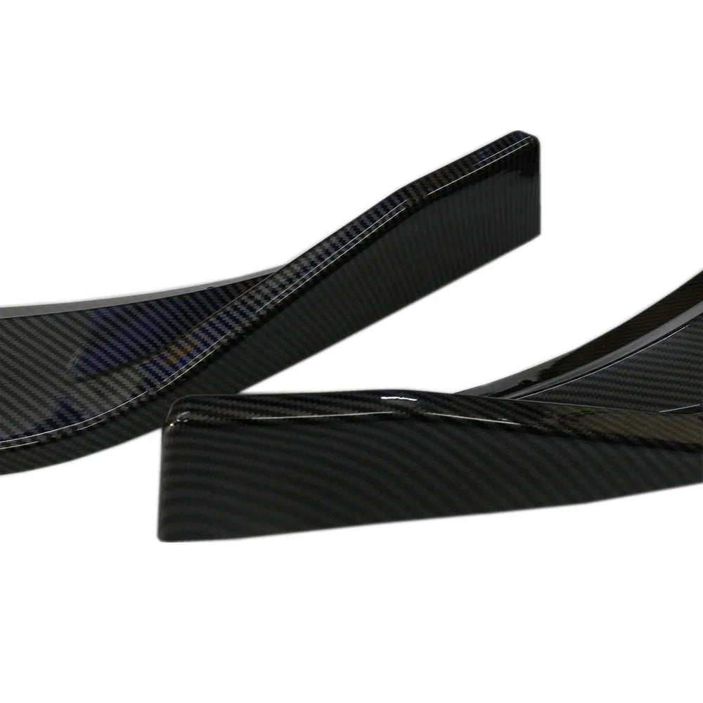 M10 automotive spoiler retrofitting kit for Unksera vehicles showing carbon braze finish option