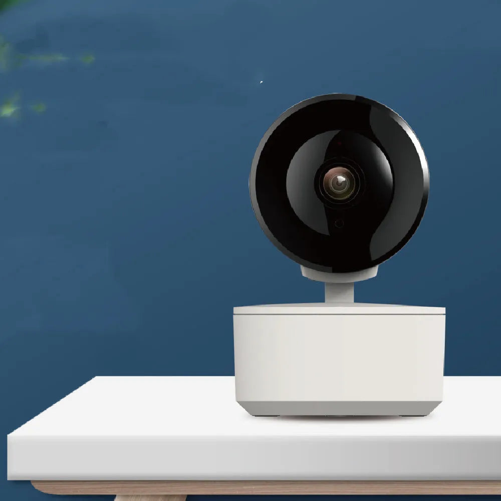 Indoor WiFi security camera with 1080p resolution and motion tracking features