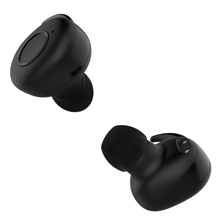 Bluetooth headset noise reduction HiFi stereo mini sports wireless earbuds in-ear with microphone black