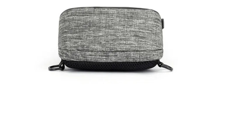 Oxford waterproof chest bag with zipper opening and internal phone pocket in dark blue colour