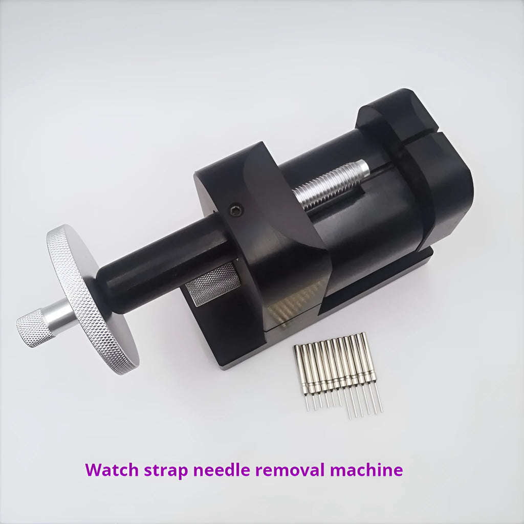 Alloy steel watch strap stripping machine toolset for watch repair, 12 pieces.