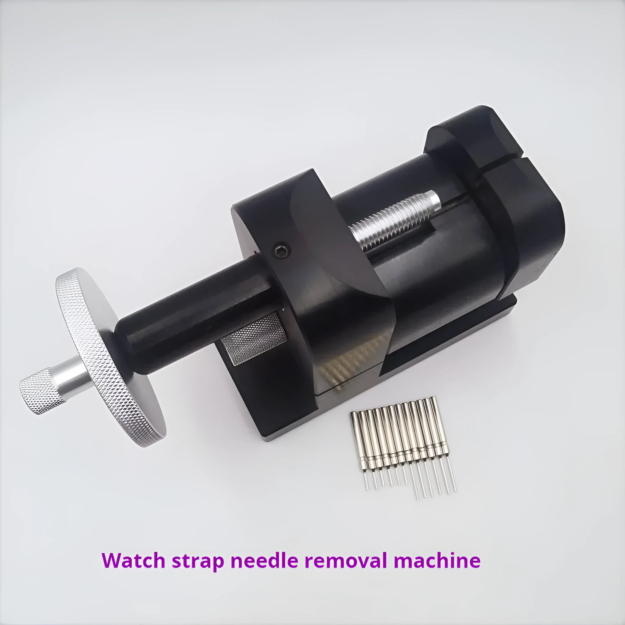 Alloy steel watch strap stripping machine toolset for watch repair, 12 pieces.