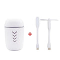 X3 portable car humidifier aromatherapy diffuser in blue, pink, or white with USB cable