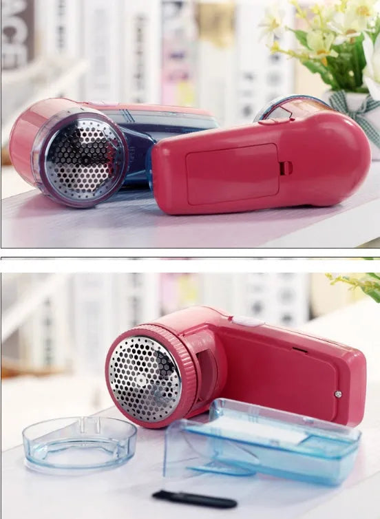 Portable electric lint remover device for clothing and sweaters with compact handheld design