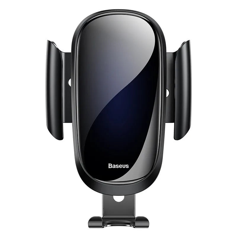 A universal smart car bracket for dashboard mounting, shown in black, blue, and silvery colour options.