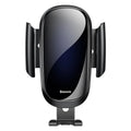 A universal smart car bracket for dashboard mounting, shown in black, blue, and silvery colour options.
