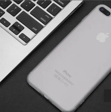 iPhone 7 and 8 phone case in TPU and silicone materials showing black, blue, red, and white colour options