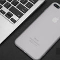 iPhone 7 and 8 phone case in TPU and silicone materials showing black, blue, red, and white colour options