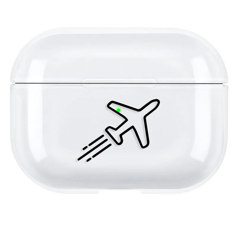 Solid colour PC back cover shell for Apple Airpods Pro 3 earbud case.
