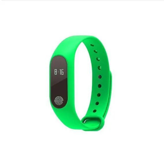 Waterproof fitness tracker wristband with heart rate monitor in multiple colour options