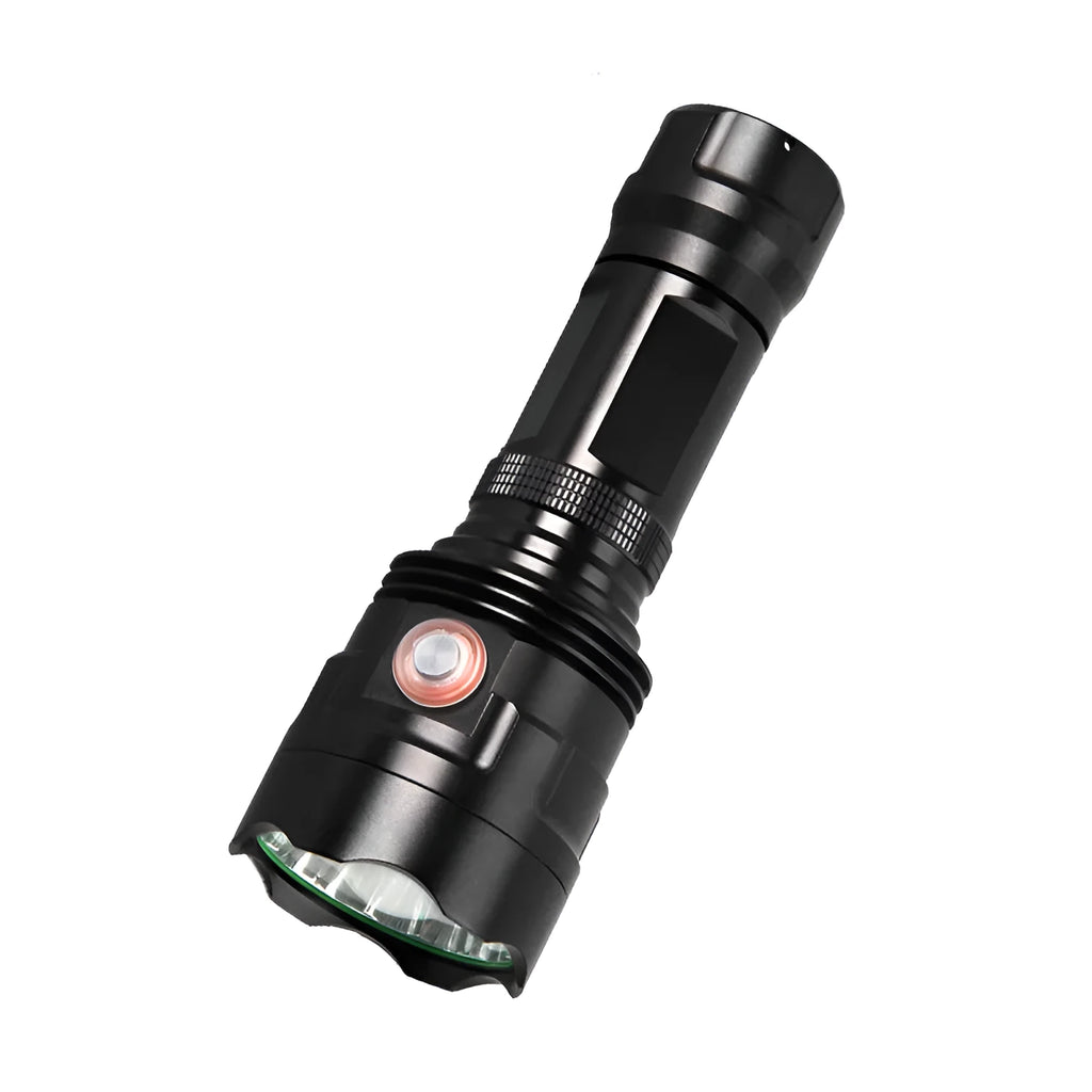 XHP90 XHP50 tactical LED flashlight black aluminium alloy 155mm with lamp holder push switch