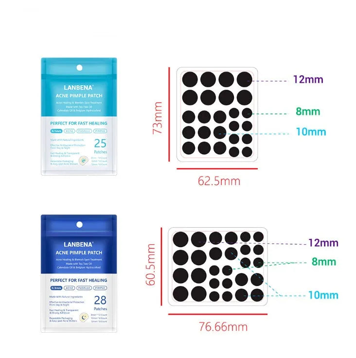 Acne stickers with tea tree oil and Calendula oil for fading blemishes and pimple marks