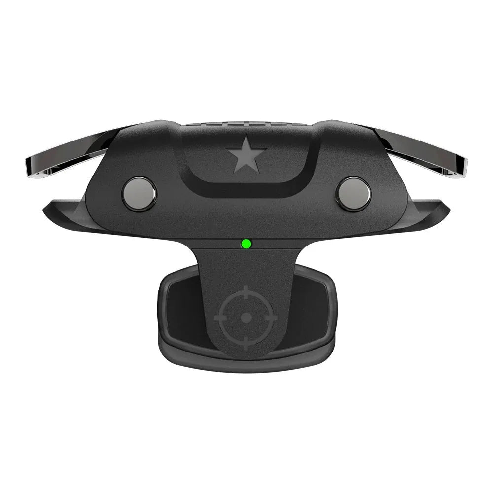 Black F5 mobile game controller measuring 5cm with wireless connectivity for smartphone gaming