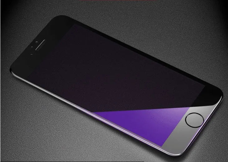 3D carbon fibre soft edge tempered glass screen protector for iPhone X 8 7 6S Plus in black or white