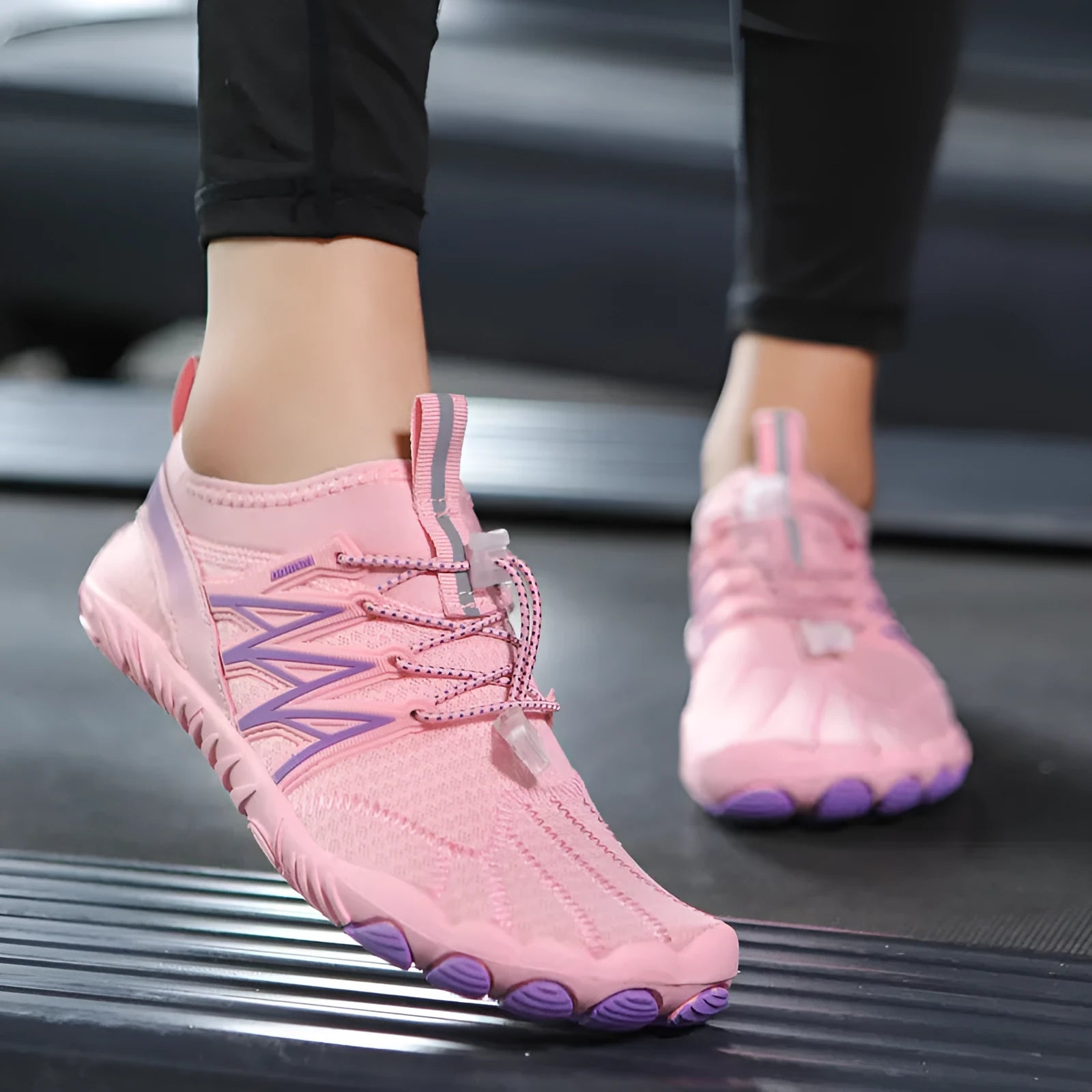Lightweight non-slip indoor training sneakers in five colour options with mesh lining