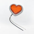 12V heart-shaped Japanese-style modified auto fender LED sidelight in pink colour