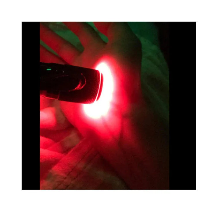 Black aluminium alloy smart vein locator device for medical vein visualisation.