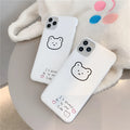 Soft silicone phone case with cartoon Korean bear design for Apple iPhone 11 Pro Max