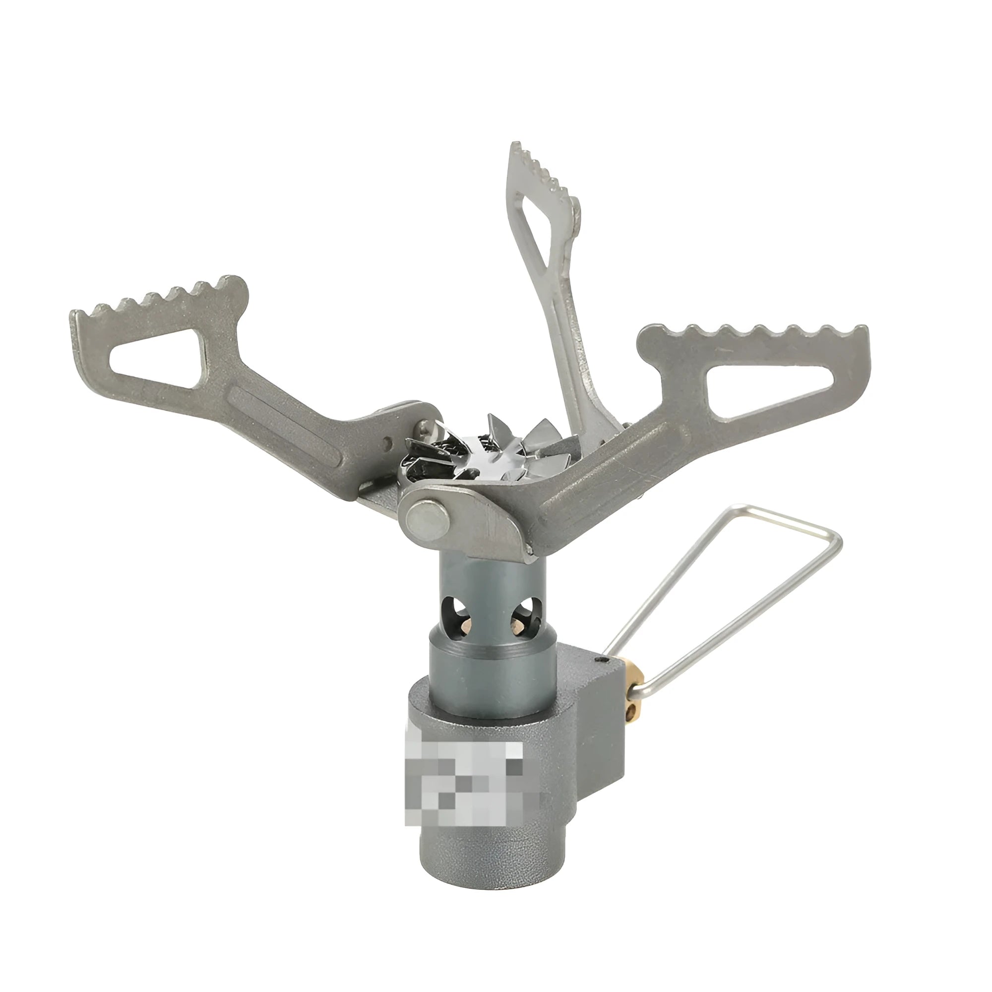 Style1 portable propane camping stove with one-piece furnace.