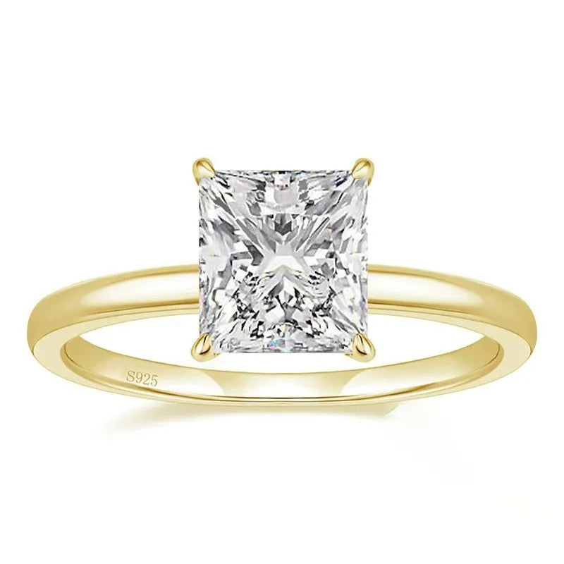 925 silver geometric round ring with zirconia accents in silver finish