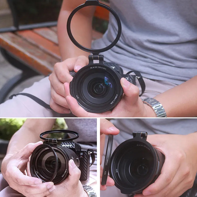 UURig RFS flip adapter ring mirror aluminium alloy bracket for quick NC filter switching with rotatable design