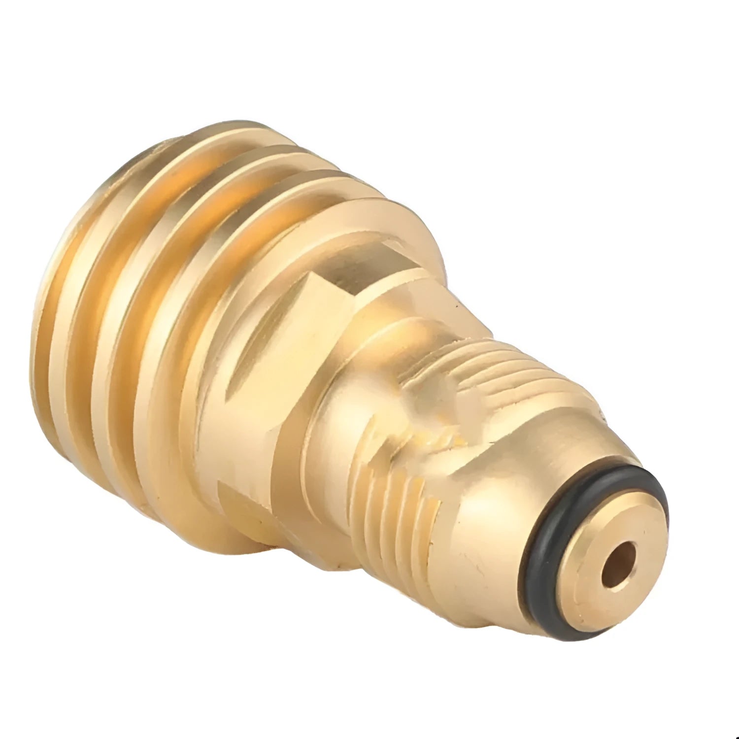 Brass gas adapter with taper external thread for brazier copper connections