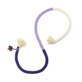 Bite rope catnip toy in 70cm cotton string, purple colour, for cat teething play