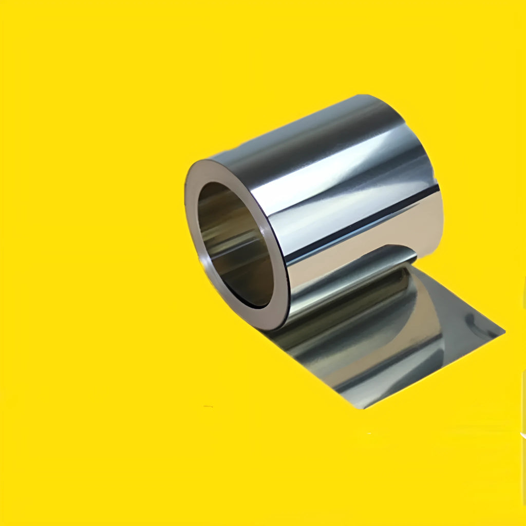 304 stainless steel strip with leather, one metre long, for automotive use.