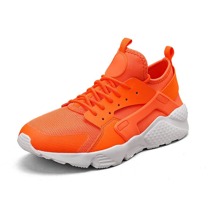 Men's green low-top casual shoes with mesh upper and cross shoulder straps on a flat sole.