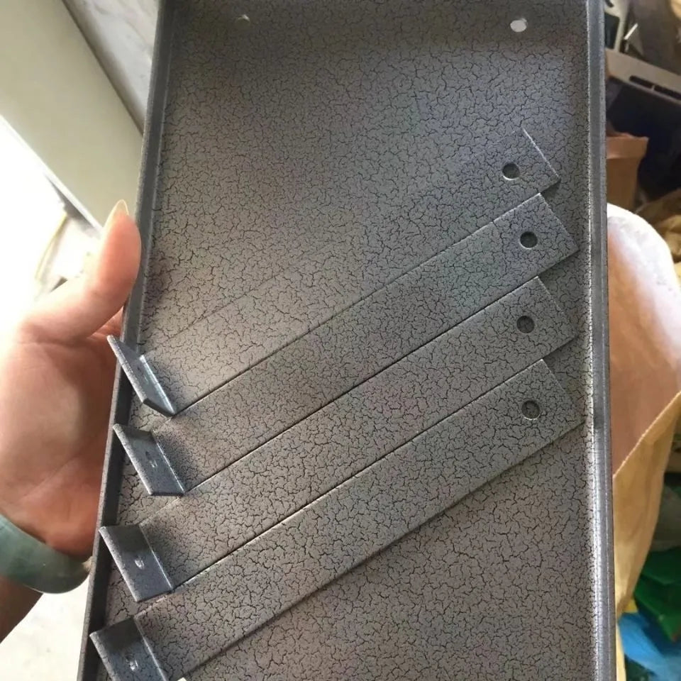 Black iron electric planer flip chip bracket showing inverted mounting design