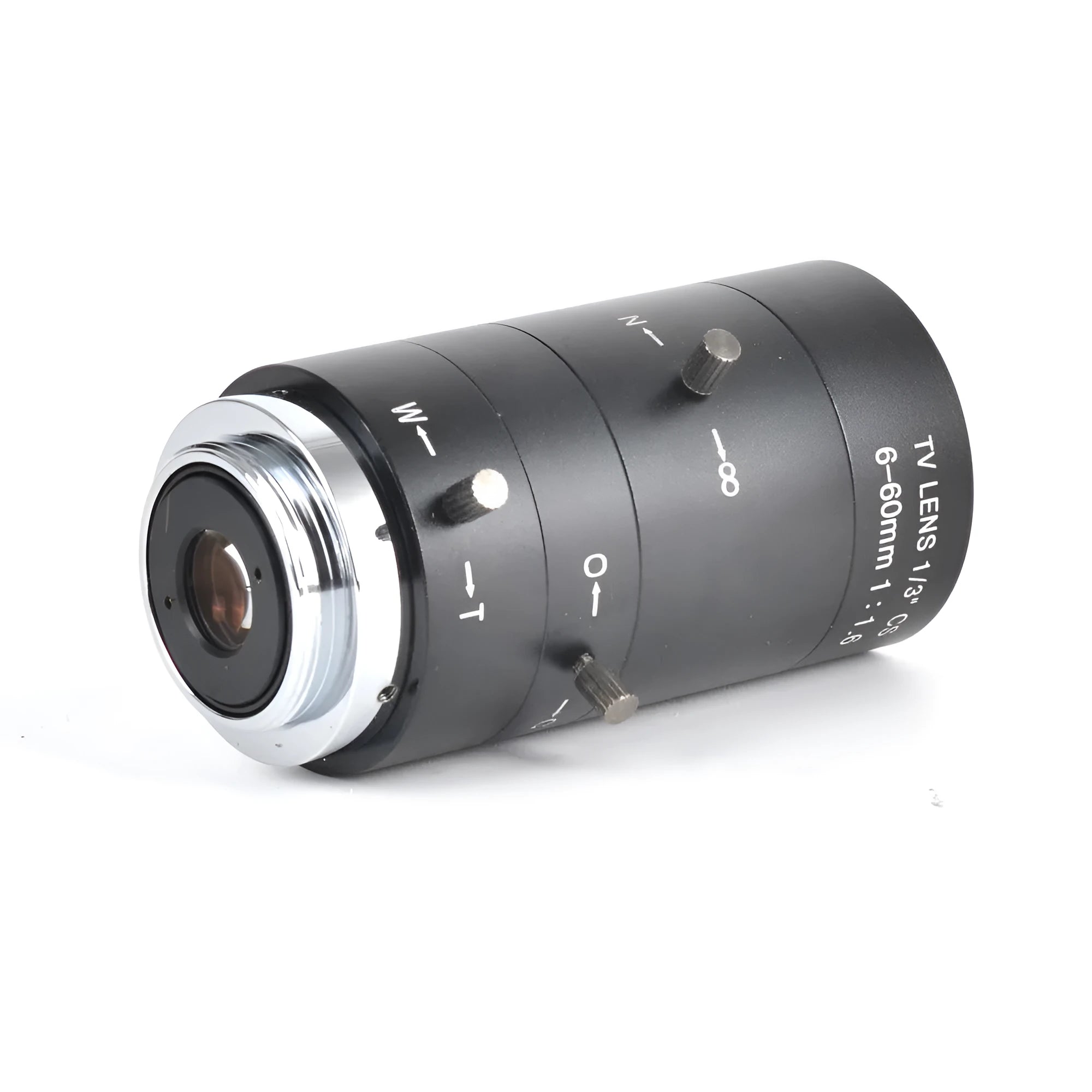 Black manual aperture 6-60mm CS mount camera lens for 1/3 inch format imaging systems