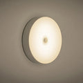 USB rechargeable body induction LED night light with motion sensor in beige or white colour