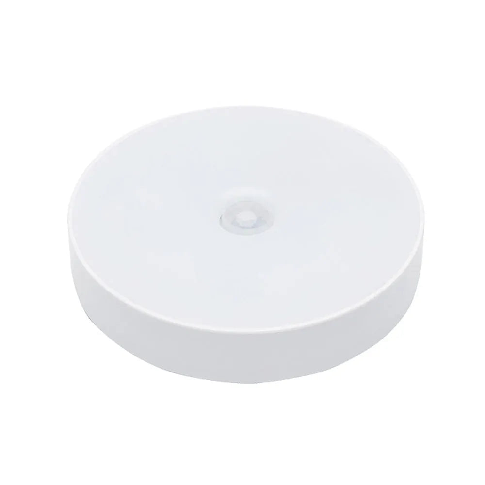 USB rechargeable body induction LED night light with motion sensor in beige or white colour
