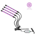 Goodland LED Grow Light USB Phyto Lamp with 360° flexible goosenecks and adjustable clip, IP66 waterproof, 18 LEDs
