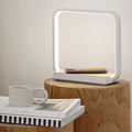 Modern aluminium smart bedside lamp with touch sensor and voice control in white or gold colour