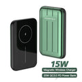 Wireless magnetic power bank in blue with 5000mAh capacity for iPhone 12 charging