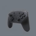 Black Nintendo Switch PRO wireless Bluetooth gamepad controller with vibration function
