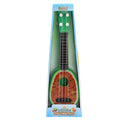 38cm long plastic simulation ukulele toy for children's musical training in retro guitar style