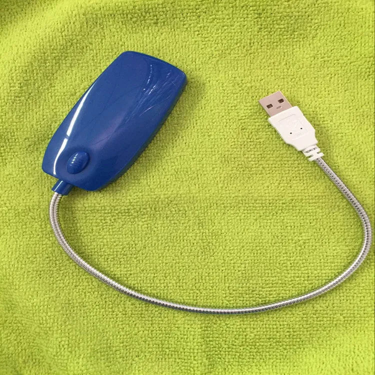 Flexible USB LED reading lamp with gooseneck design in multiple colours