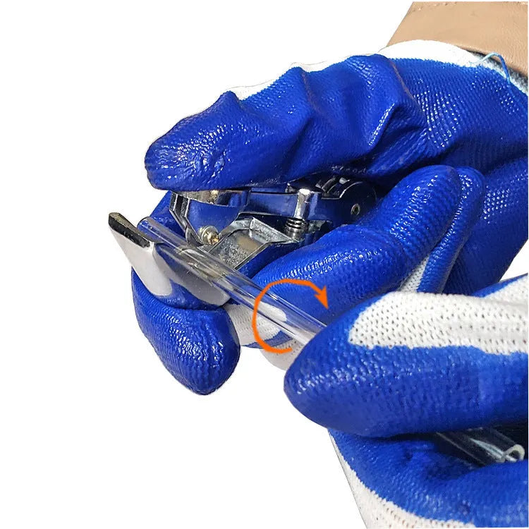 Zinc alloy glass tube cutter with adjustable blade for cutting glass rods and tubes up to 45mm diameter