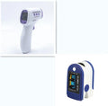 White digital infrared thermometer for non-contact forehead temperature measurement with LCD display