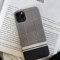 Black houndstooth soft rubber iPhone 11 phone case protective cover