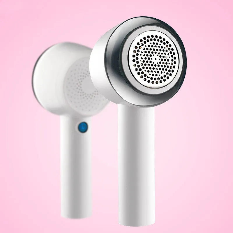 White rechargeable clothes shaver and lint remover ABS plastic 19.3cm long 3W for jumpers