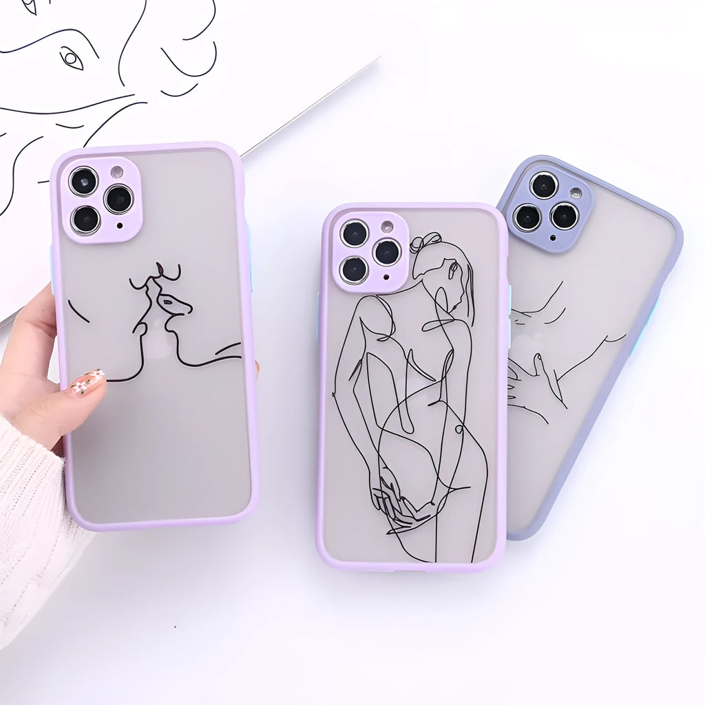 Creative Body Line fine hole all-inclusive protective cover for Apple iPhone – TPU back case with skin-feel finish in multiple colours