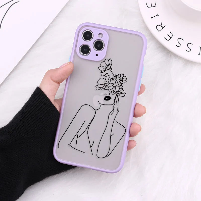 Creative Body Line fine hole all-inclusive protective cover for Apple iPhone – TPU back case with skin-feel finish in multiple colours