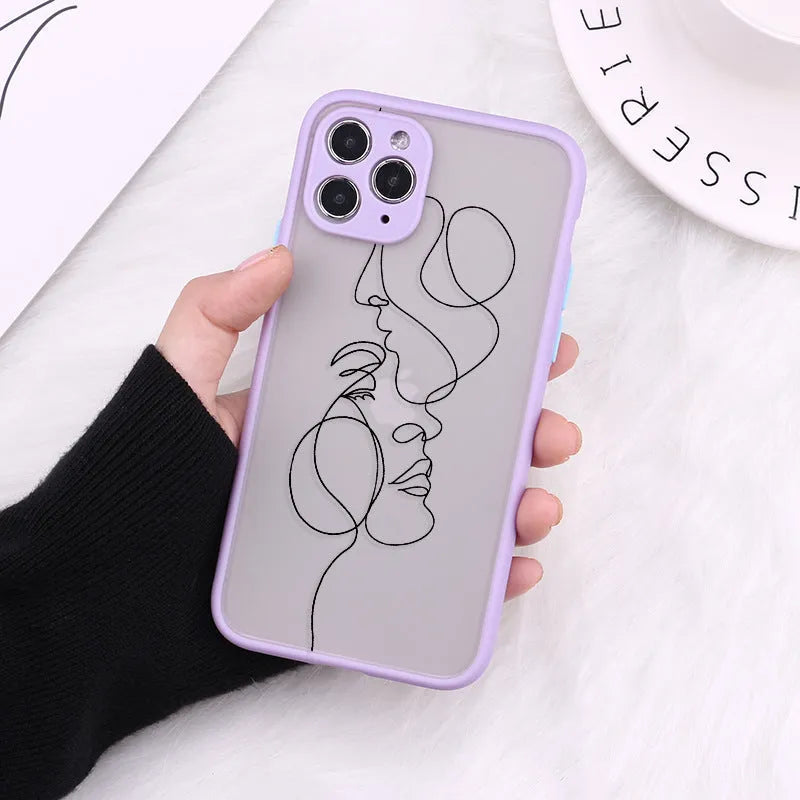 Creative Body Line fine hole all-inclusive protective cover for Apple iPhone – TPU back case with skin-feel finish in multiple colours