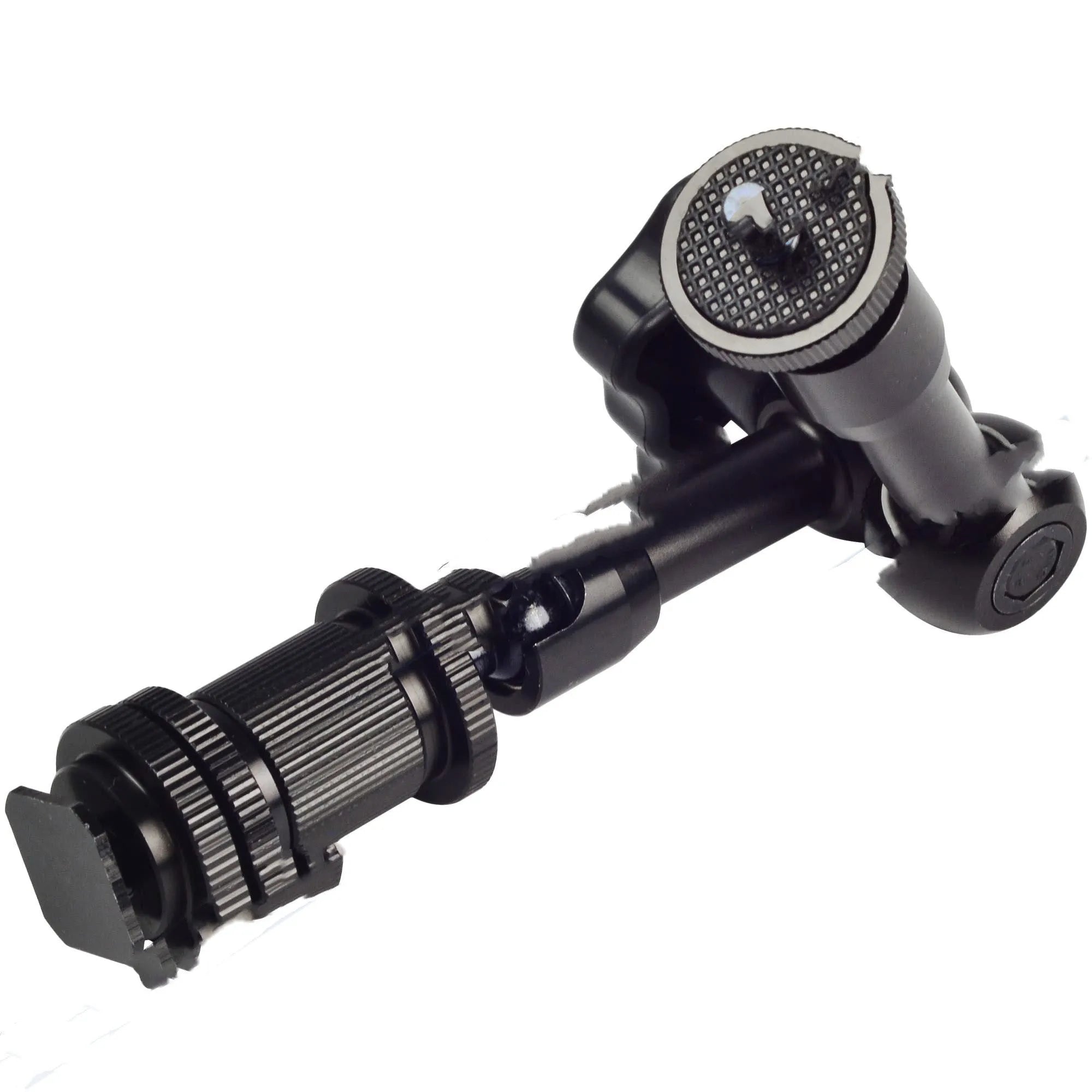 MENGS 7 inch black magic friction articulating arm with hot shoe and camera mount for DSLR camera
